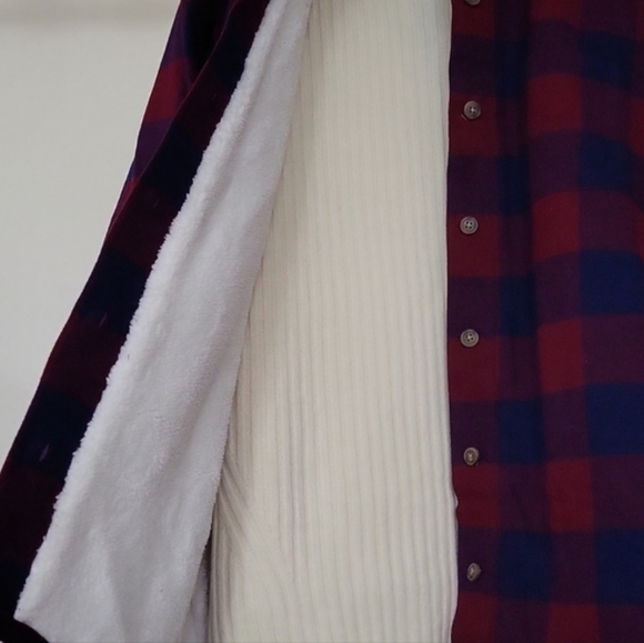 J. Crew Sherpa Lined Oversized Plaid Shacket - Picture 4 of 14